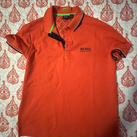 HUGO BOSS Orange Polo Shirt - Picture 1 of 4
